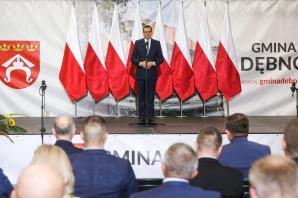 [VIDEO] Premier Mateusz Morawiecki w Sufczynie: inwestycje w Polsce lokalnej są podstawowym priorytetem