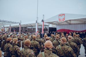 [VIDEO] Terytorialsi z Radomia na Centralnych Obchodach Narodowego Święta Niepodległości