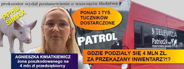 [VIDEO] PATRIOT24 RUTKOWSKI W AKCJI: Mięso z 3 tys. tuczników sprzedane, 4 mln zł nie zapłacone. Czy zostały zainwestowane w luksusowe apartamenty w Mielnie?